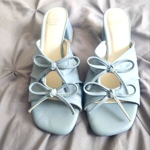 Womens Bow Block Heels NWT